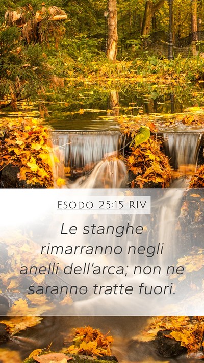 Esodo 25:15 RIV Bible Verse Image