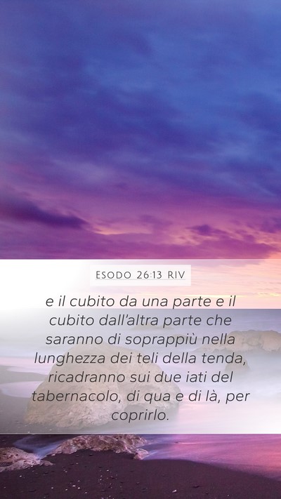 Esodo 26:13 RIV Bible Verse Image