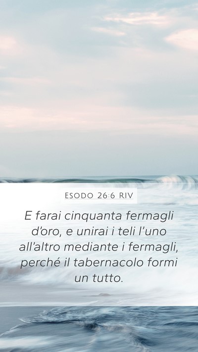Esodo 26:6 RIV Bible Verse Image