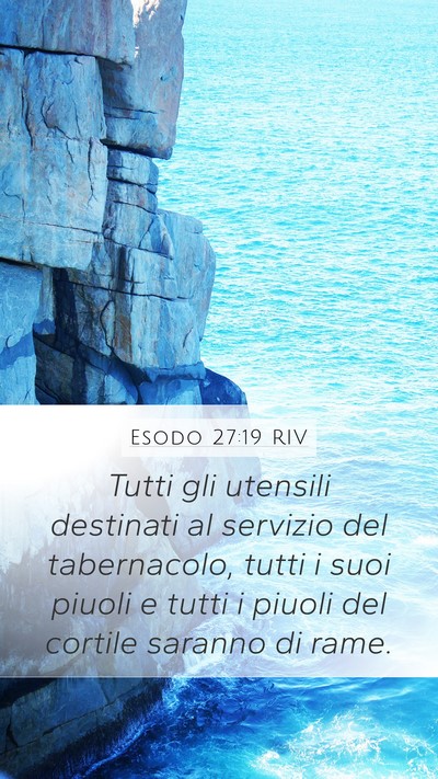 Esodo 27:19 RIV Bible Verse Image
