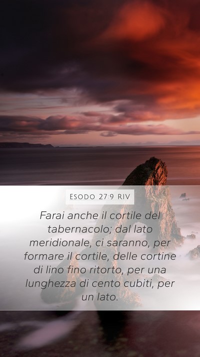 Esodo 27:9 RIV Bible Verse Image