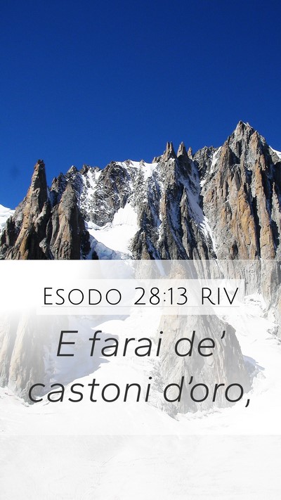 Esodo 28:13 RIV Bible Verse Image