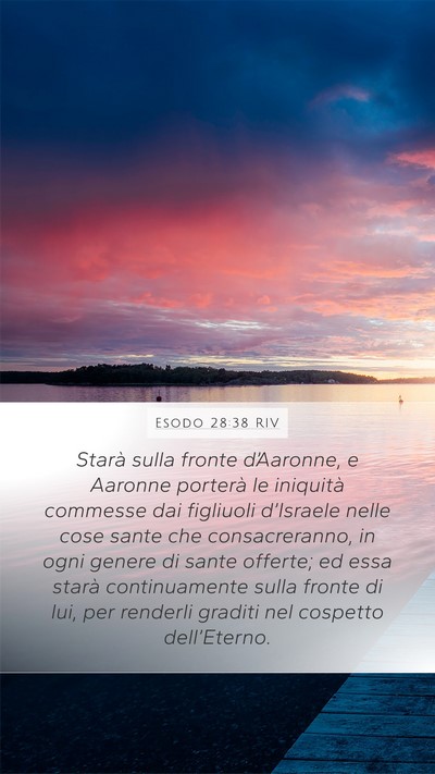 Esodo 28:38 RIV Bible Verse Image