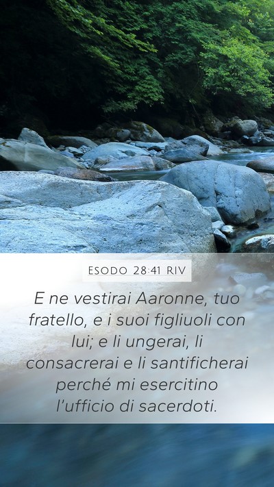 Esodo 28:41 RIV Bible Verse Image