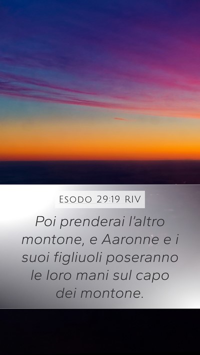 Esodo 29:19 RIV Bible Verse Image