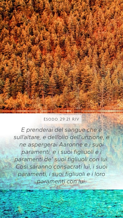 Esodo 29:21 RIV Bible Verse Image