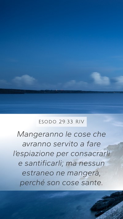 Esodo 29:33 RIV Bible Verse Image