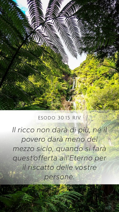 Esodo 30:15 RIV Bible Verse Image