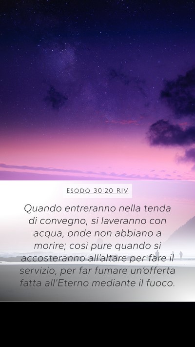 Esodo 30:20 RIV Bible Verse Image