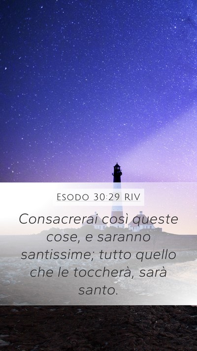 Esodo 30:29 RIV Bible Verse Image