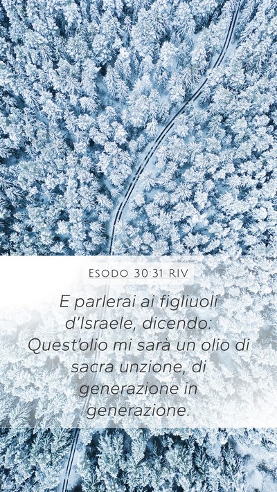 Esodo 30:31 RIV Bible Verse Image