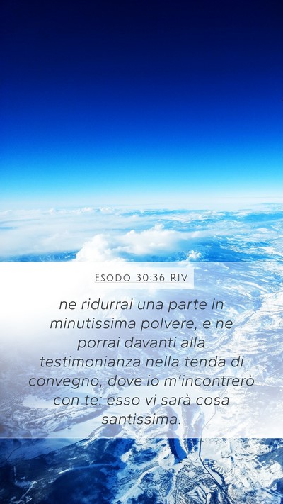 Esodo 30:36 RIV Bible Verse Image