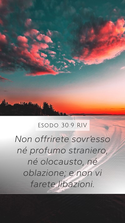 Esodo 30:9 RIV Bible Verse Image
