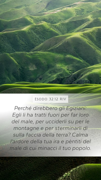 Esodo 32:12 RIV Bible Verse Image