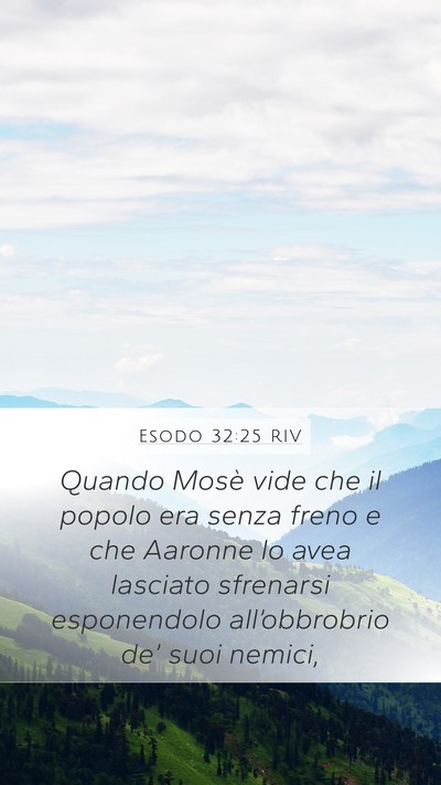 Esodo 32:25 RIV Bible Verse Image
