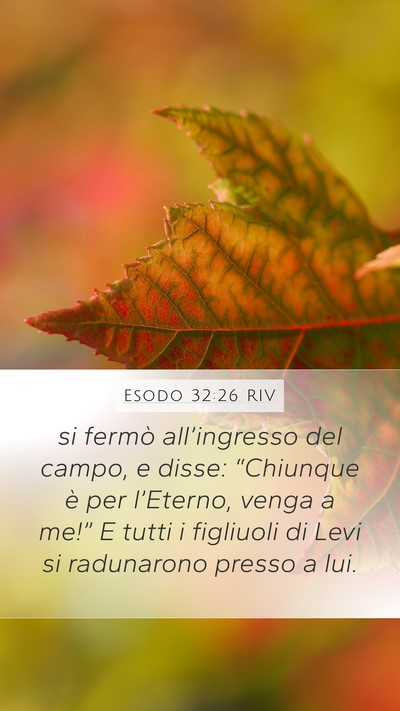 Esodo 32:26 RIV Bible Verse Image