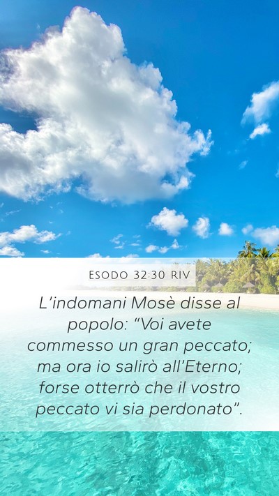 Esodo 32:30 RIV Bible Verse Image