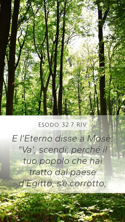 Esodo 32:7 RIV Bible Verse Image
