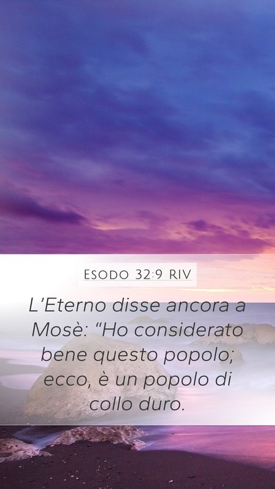 Esodo 32:9 RIV Bible Verse Image
