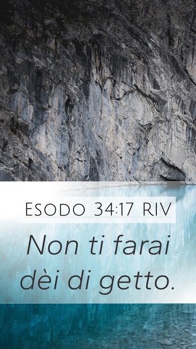 Esodo 34:17 RIV Bible Verse Image