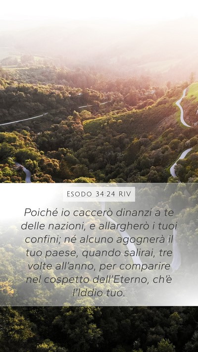 Esodo 34:24 RIV Bible Verse Image