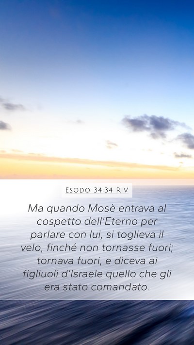 Esodo 34:34 RIV Bible Verse Image