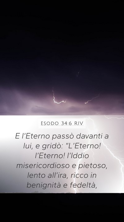 Esodo 34:6 RIV Bible Verse Image