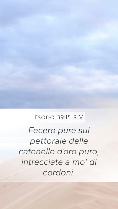 Esodo 39:15 RIV Bible Verse Image