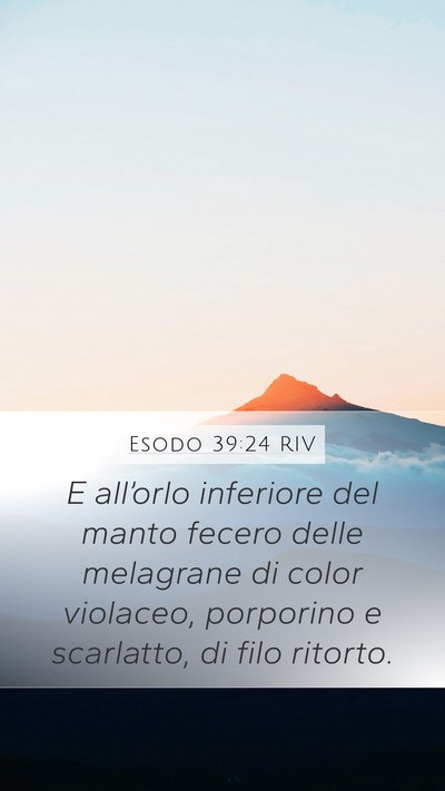 Esodo 39:24 RIV Bible Verse Image