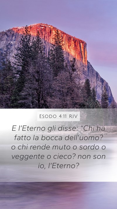 Esodo 4:11 RIV Bible Verse Image