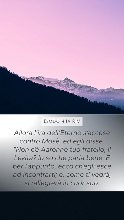Esodo 4:14 RIV Bible Verse Image