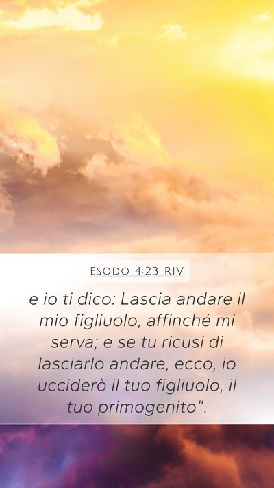 Esodo 4:23 RIV Bible Verse Image