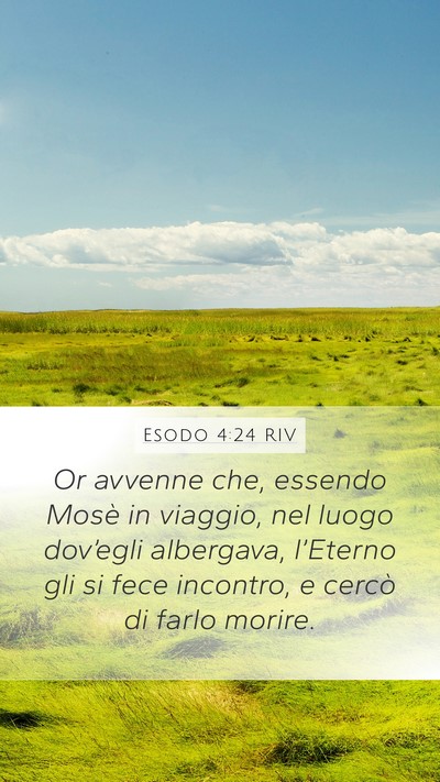 Esodo 4:24 RIV Bible Verse Image