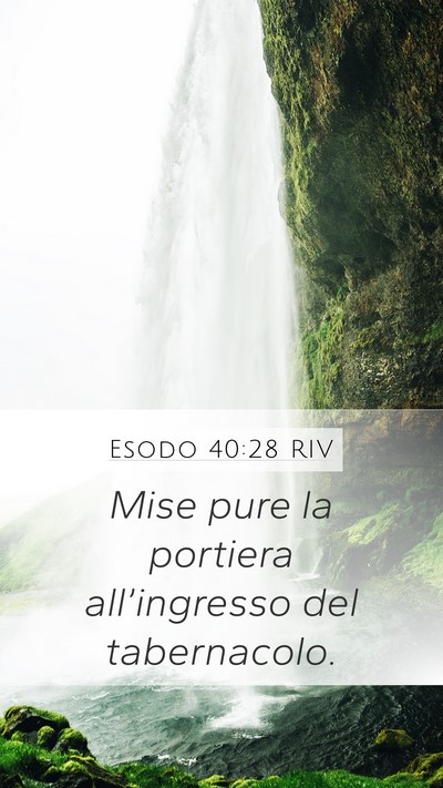 Esodo 40:28 RIV Bible Verse Image