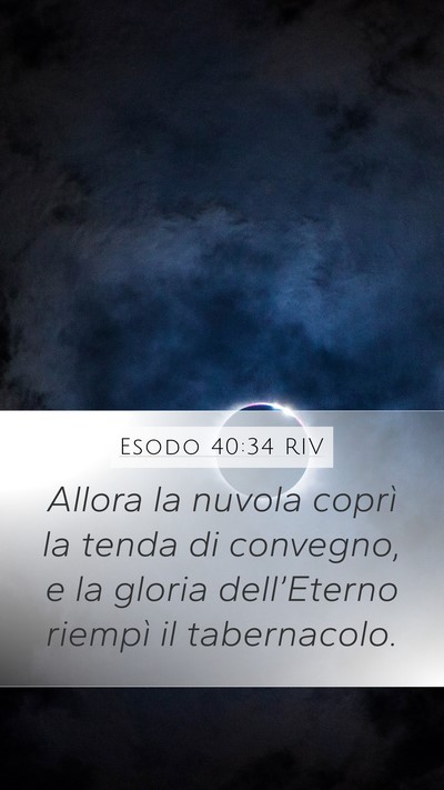 Esodo 40:34 RIV Bible Verse Image