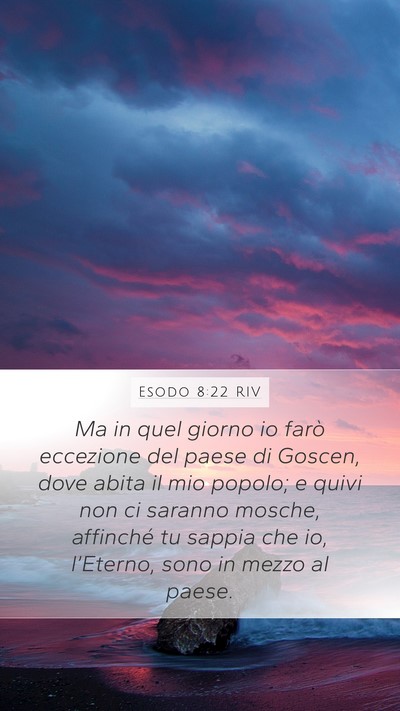 Esodo 8:22 RIV Bible Verse Image