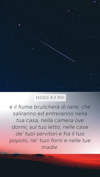 Esodo 8:3 RIV Bible Verse Image
