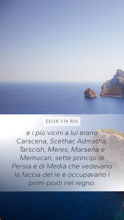 Ester 1:14 RIV Bible Verse Image