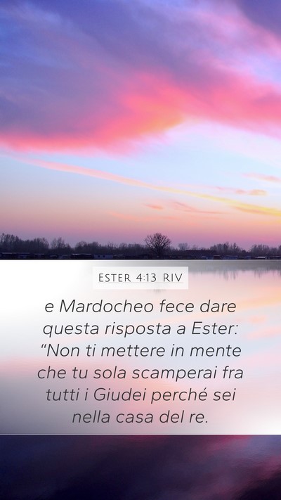 Ester 4:13 RIV Bible Verse Image