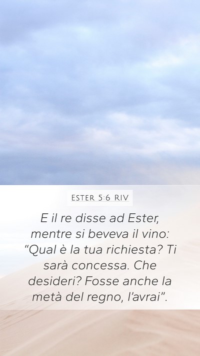 Ester 5:6 RIV Bible Verse Image