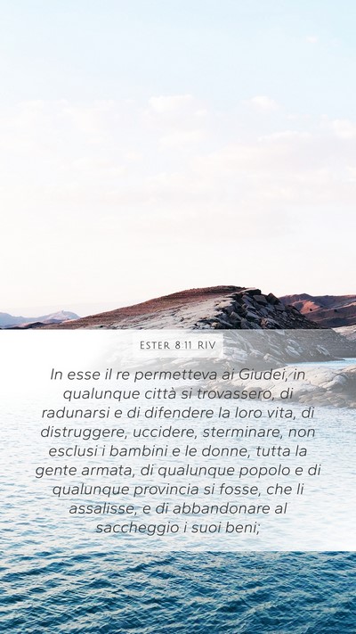 Ester 8:11 RIV Bible Verse Image