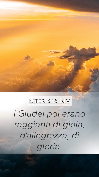 Ester 8:16 RIV Bible Verse Image