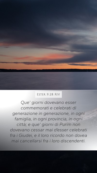 Ester 9:28 RIV Bible Verse Image