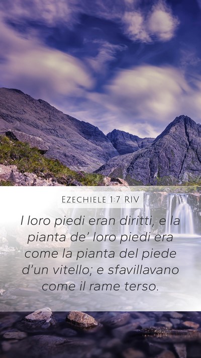 Ezechiele 1:7 RIV Bible Verse Image