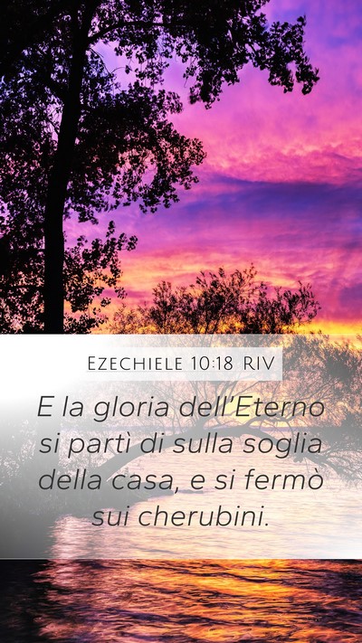 Ezechiele 10:18 RIV Bible Verse Image