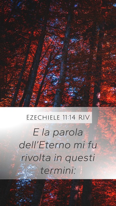 Ezechiele 11:14 RIV Mobile Phone Wallpaper - E la parola dell’Eterno mi fu rivolta in questi - Mobile Bible Verse Wallpaper