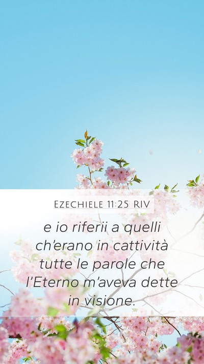 Ezechiele 11:25 RIV Bible Verse Image