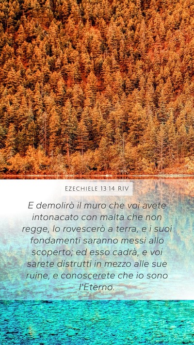 Ezechiele 13:14 RIV Bible Verse Image