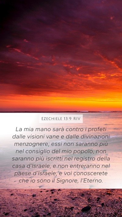Ezechiele 13:9 RIV Bible Verse Image