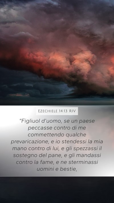 Ezechiele 14:13 RIV Bible Verse Image